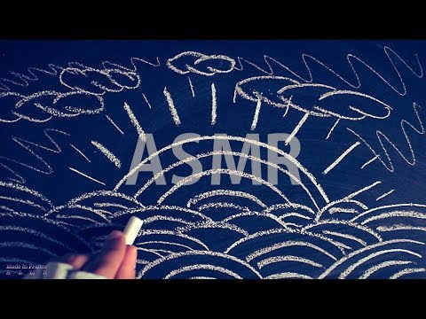 ASMR Chalk on Blackboard #1 💤NO TALKING for SLEEP