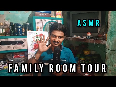ASMR||MY FAMILY ROOM TOUR 🚪🏡
