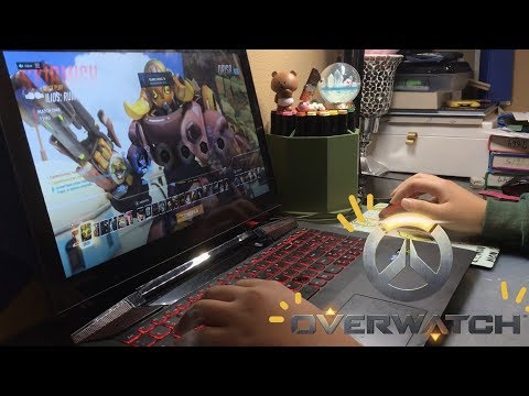 ASMR (?) Playing Overwatch ft. my brother | Keyboard sounds, Mouse clicking sounds (read desc.)