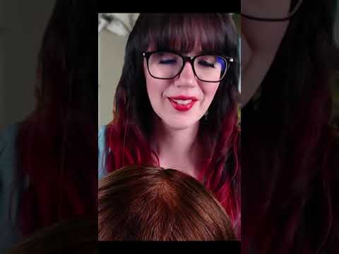 ASMR Scalp Check and Foam Scalp Massage #shorts