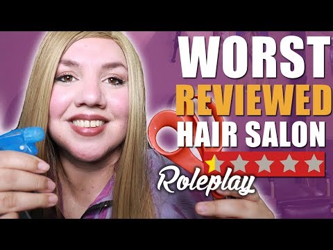 I WENT TO THE WORST REVIEWED HAIR SALON IN MY CITY on YELP 💄 ASMR 💄 Soft Talk
