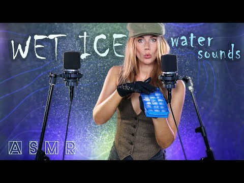 COOL ASMR for sleep | ICE SOUNDS & MOUTH SOUNDS | Ear to ear whispering close-up