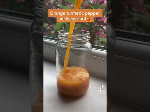 Wellness shots from the juicer🍊🧡 #healthy #aesthetic #asmr #oddlysatisfying #cooking #shorts
