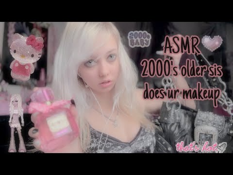 ASMR 2000's older sister does your makeup💋 (fast and aggressive)