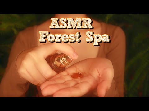 ASMR | ForestCore Girl Spa 🌱 (Skincare & Hair Brushing + Soft Whispers) {layered sounds}