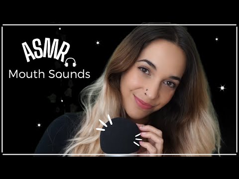 ASMR  Mouth Sounds 👄 (finger fluttering, tongue clicking, scratching, face touching)