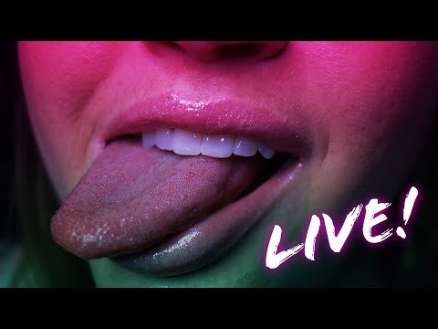 LIVE ASMR || Ear Eating • Tongue Fluttering • Lens Licking • Spit Bubbles