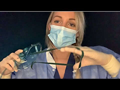 ASMR DOCTOR puts YOU ASLEEP | ASMR ROLE PLAY | LATEX SURGICAL GLOVES | SURGICAL SCRUBS and MASK |