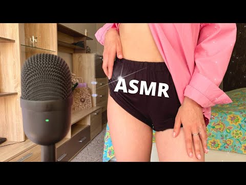 ASMR Hot Shirt Scratching | Skin Scratching, Fabric Sounds & Tapping
