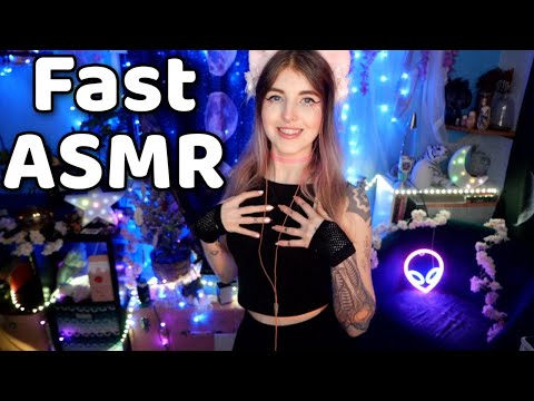 ASMR | Fast Body & Mouth Sounds (Fabric, sksksk, tapping & more)