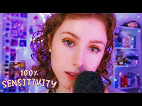 100% Sensitivity Unintelligible Whispers & Tapping | ASMR