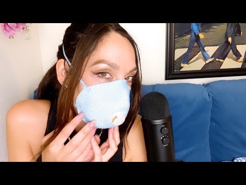 ASMR - Face Mask Tapping | Face Tapping | Breathing Sounds