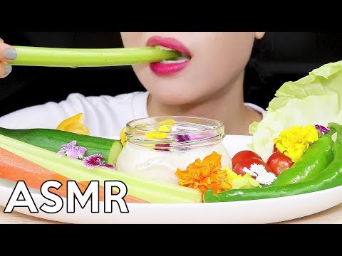ASMR Vegetable Platter *CRUNCHY* 각종 채소 리얼사운드 먹방 Eating Sounds