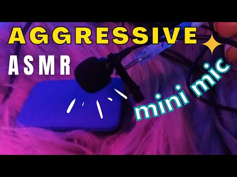 ASMR Lo-Fi Aggressive Sounds Mini Mic on Different Textures (Lavalier Mic) - No Talking
