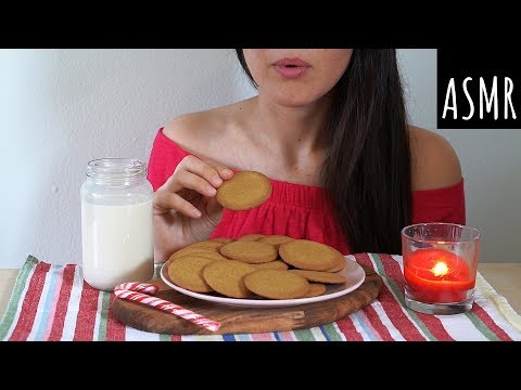 ASMR Eating Sounds: Milk & Cookies For Santa 🎄 (Whispered)