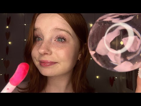 ASMR Sweet Popular Girl Does Your Valentine’s day Makeup 🎀