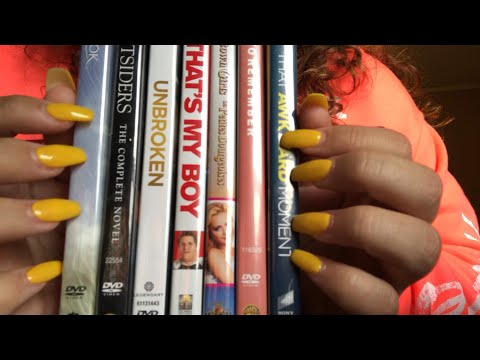 {asmr} fast tapping on dvds // no talking