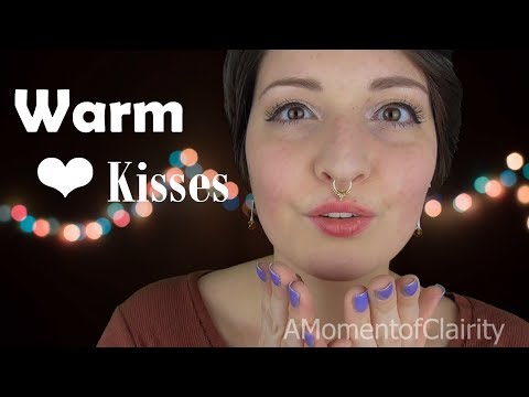 [ASMR] Sensitive & Gentle Kisses | With a Lil' Face Touching ❤ | No Talking
