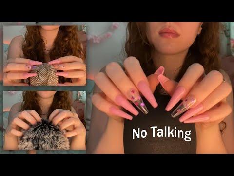 ASMR - Mic Scratching & Tapping w Long Nails on All Covers | NO TALKING
