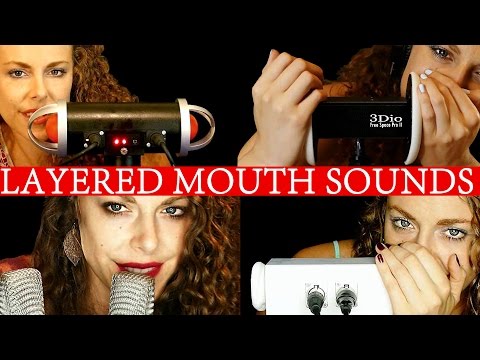 ASMR Mouth Sounds Layered w/ 4 Different Binaural Microphones – Ear To Ear