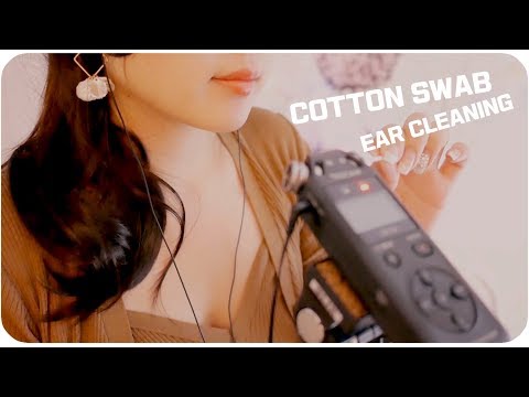 ASMR 잠이솔솔 면봉 귀청소와 수다 /Cotton swab /Ear cleaning/한국어 ASMR