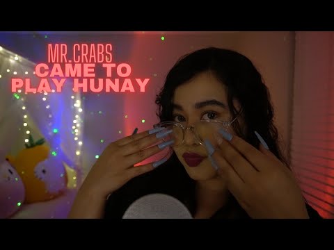 ASMR | 21 mins of MR. Crabs 🦀 ( INTENSE mouth 👄and glasses tapping 👓)