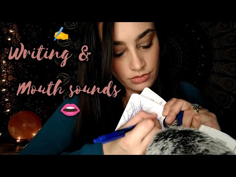 Fast & Aggressive ASMR | Repeating My Intro (writing/scribbling, hand sounds, mouth sounds)