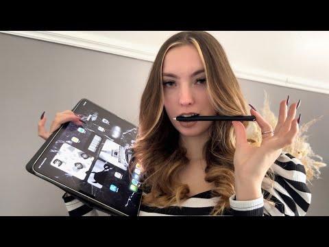 ASMR | WHAT‘S ON MY IPAD 🥵(personal, private stuff, close-up whispering) german/deutsch