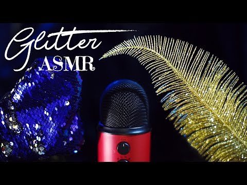 ✨ ASMR - TINGLY GLITTER ✨ tapping, scratching sequins & glittery items!