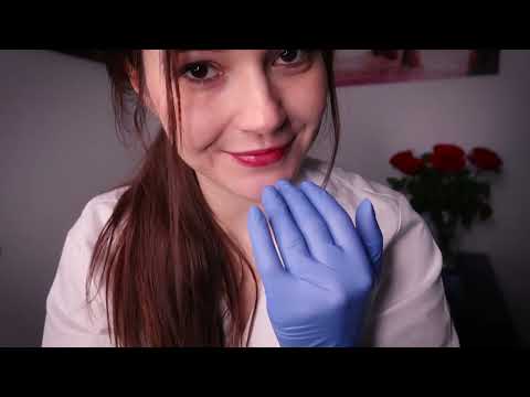 ASMR Doctor Roleplay Cosmetologist  (full skincare , skin exam, skin cleaning)