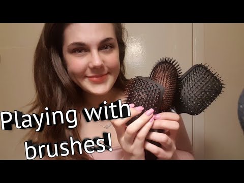 ASMR || Playing with brushes & helping you sleep ||