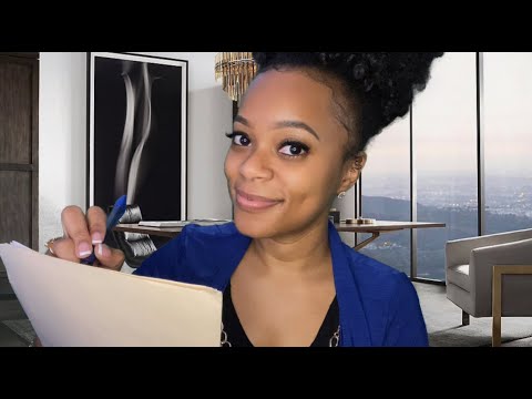 ASMR | 👩🏽‍💼Interviewing You For a Job | Roleplay | Asking You Questions | Soft Spoken
