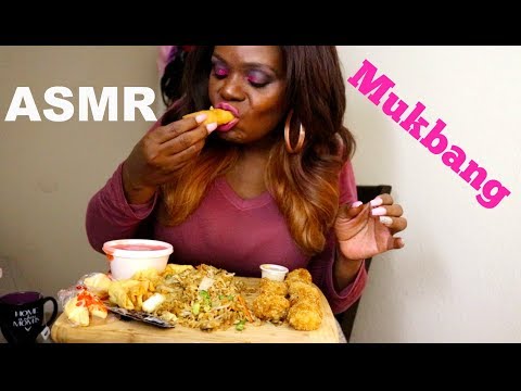 ASMR Eating Chinese Dinner Mukbang