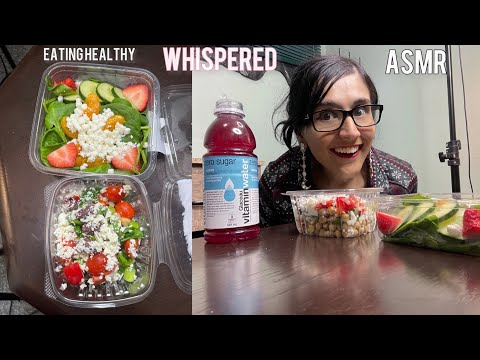 ASMR Eating Healthy  Salad - Good Reasons to Eat a Salad Whispered (My Dinner) - Eating Sounds