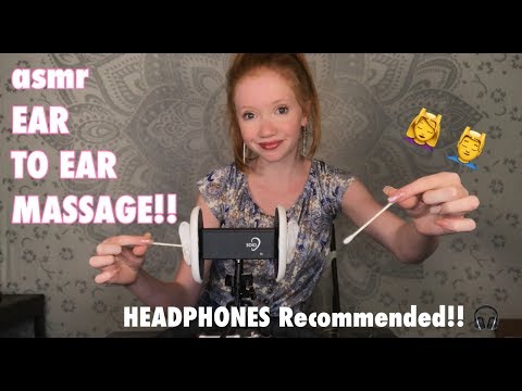 ASMR ~ 3Dio Ear to Ear Massage, Cleaning, Lotion {HEADPHONES RECOMMENDED}