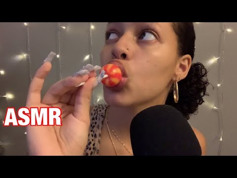 ASMR| lollipop eating/licking & mouth sounds 🍭
