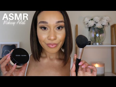 ASMR Celebrity Makeup Artist Does Your Red Carpet Makeup| Personal Attention