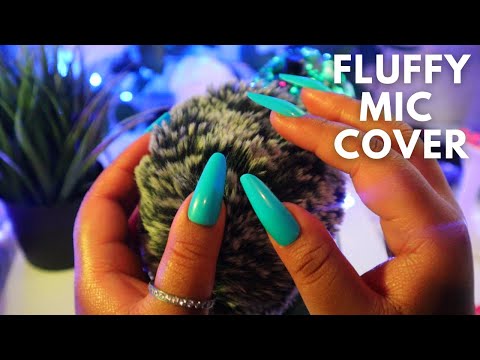 ASMR Fluffy Mic Cover Stroking, Gentle Brain Massage - No Talking (🦋 Ask Me Questions for the Q&A 🦋)