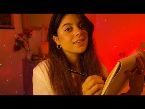AMICA ti fa un RITRATTO ✏️🎨🎶 | Sketching and drawing you (relaxing music) | Roleplay ASMR ITA
