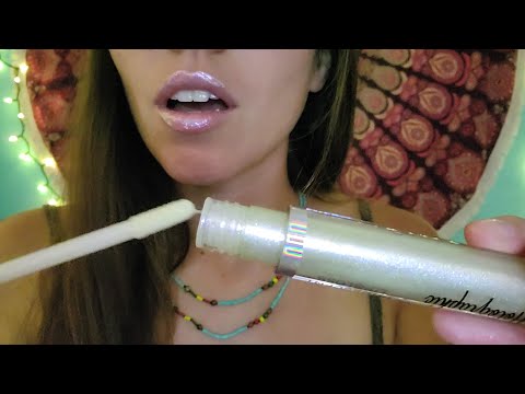 ASMR - 100 LAYERS OF LIP GLOSS JUST FOR YOU!! mouth sounds, soft whispers.