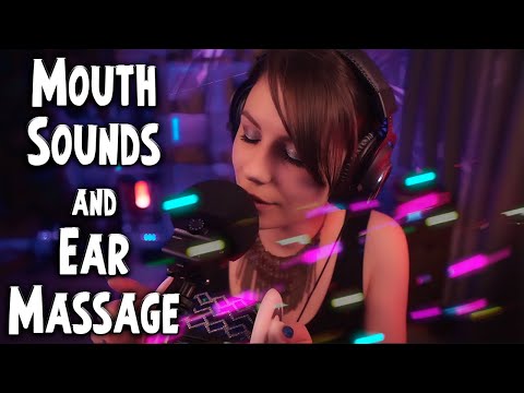 ASMR Mouth Sounds and Ear Massage💎 No Talking