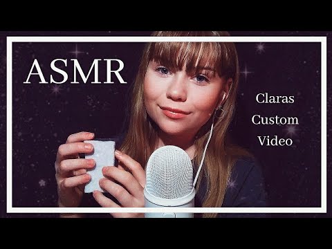 ASMR | Claras Custom Video! (Lotion, Lipgloss, Sponge Sounds and Swedish Whispering)