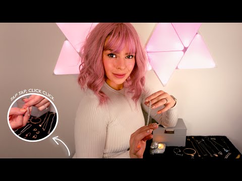 ASMR Jewelry Store Role Play 💍 Showcasing 💍 Up Close Shots (tap tap, click, click)