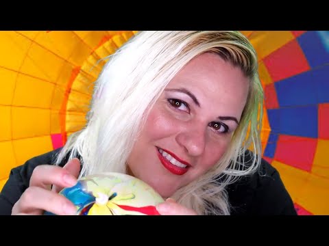 ASMR Blowing up a colorful Balloon Sunday :)