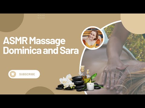 ASMR back massage therapy video with Dominika and Sara.