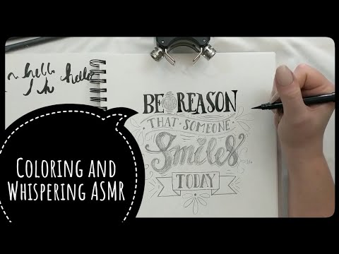 Coloring and Whispering ASMR || January