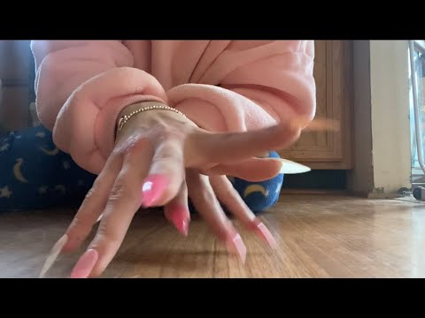 Fast tapping and scratching on different floors ASMR