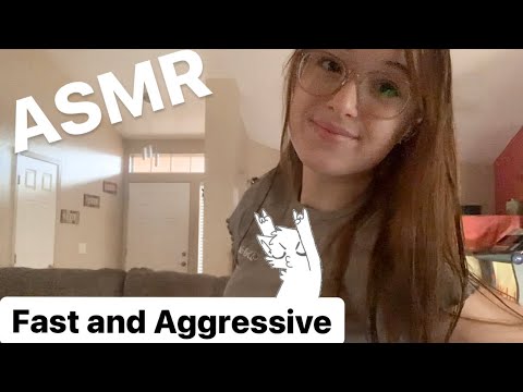 ASMR Lofi Fast And Aggressive Triggers! (Hand movements, Tapping, Skin Scratching)