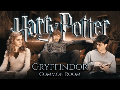 You're chilling with Harry, Ron & Hermione in Gryffindor 🦁 Ambience + Dialogue ◈ Harry Potter ASMR