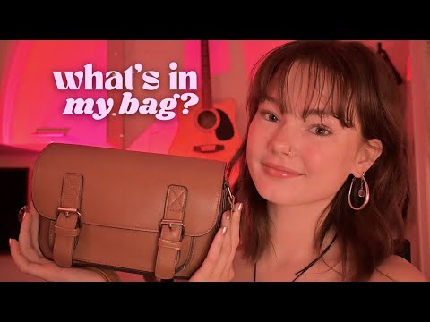 ASMR what's in my bag? (whispered, tapping, chilling)